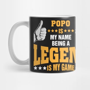 Popo is my name BEING Legend is my game Mug